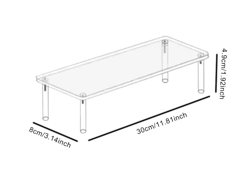 1-4 Tier Acrylic Display Stand