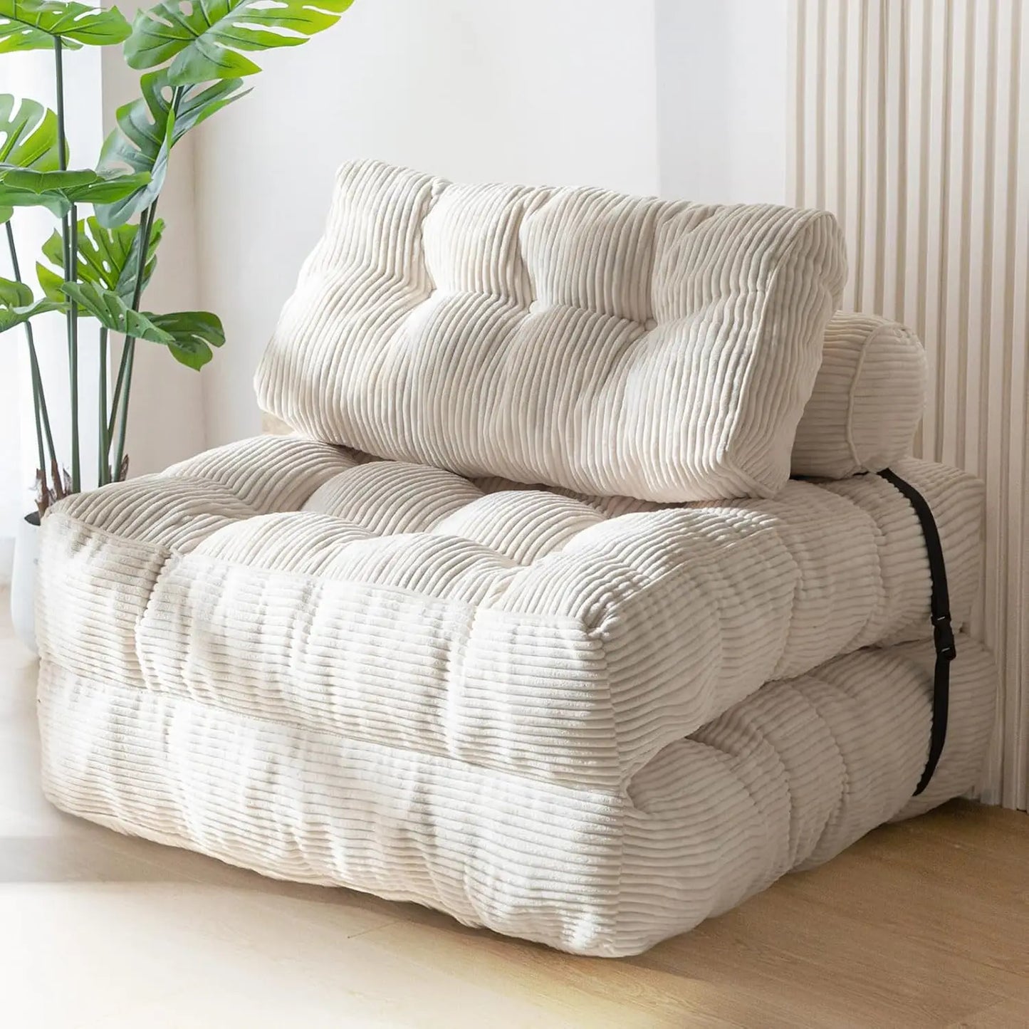 Convertible Sleeper Chair with Pillow Foldable Matress