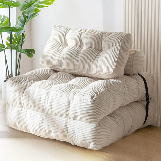 Convertible Sleeper Chair with Pillow Foldable Matress