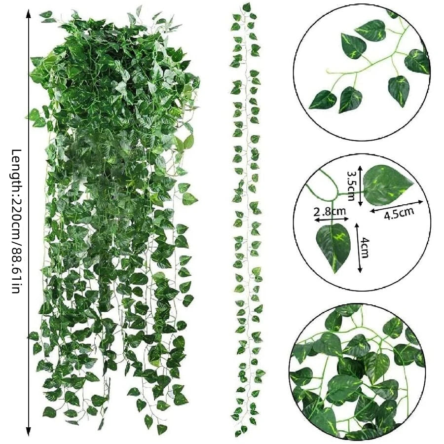Artificial Plant Green Ivy Leaf Decor