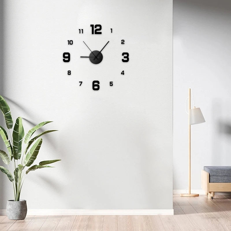 Frameles Wall Clock Wall Decal