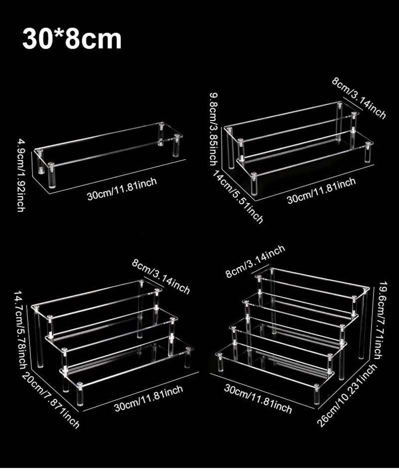 1-4 Tier Acrylic Display Stand