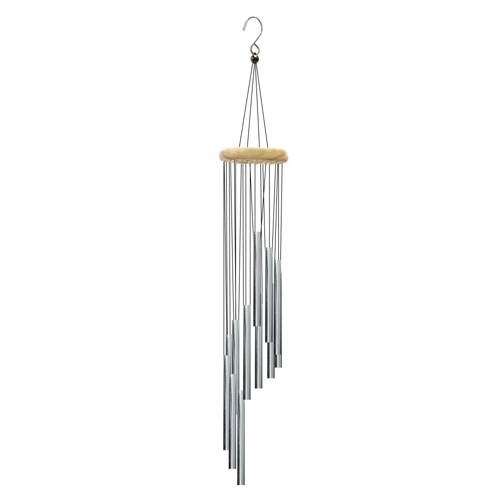 Aluminum Alloy Wind Chimes with Hook Gold/silver Bells for Outside
