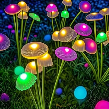 Solar Mushroom Lights Garden Lights