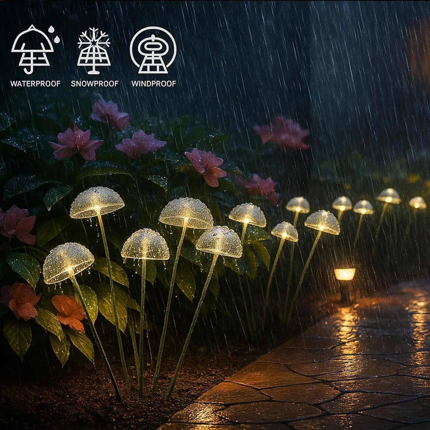 Solar Mushroom Lights Garden Lights