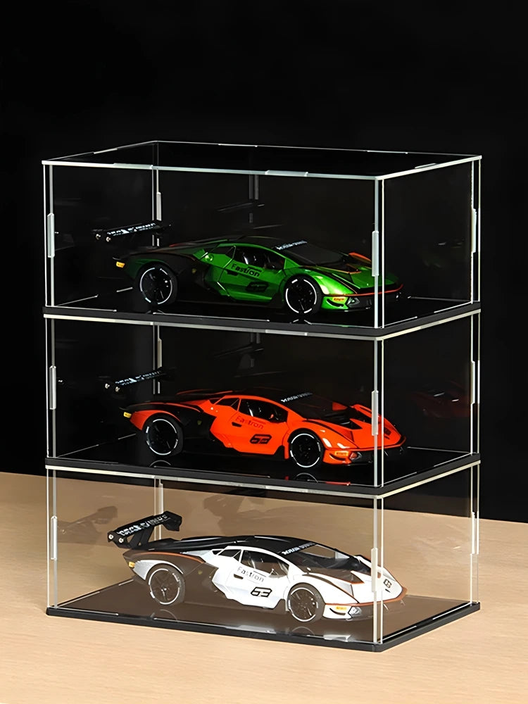 Acrylic Display Case with Black Acrylic Base.