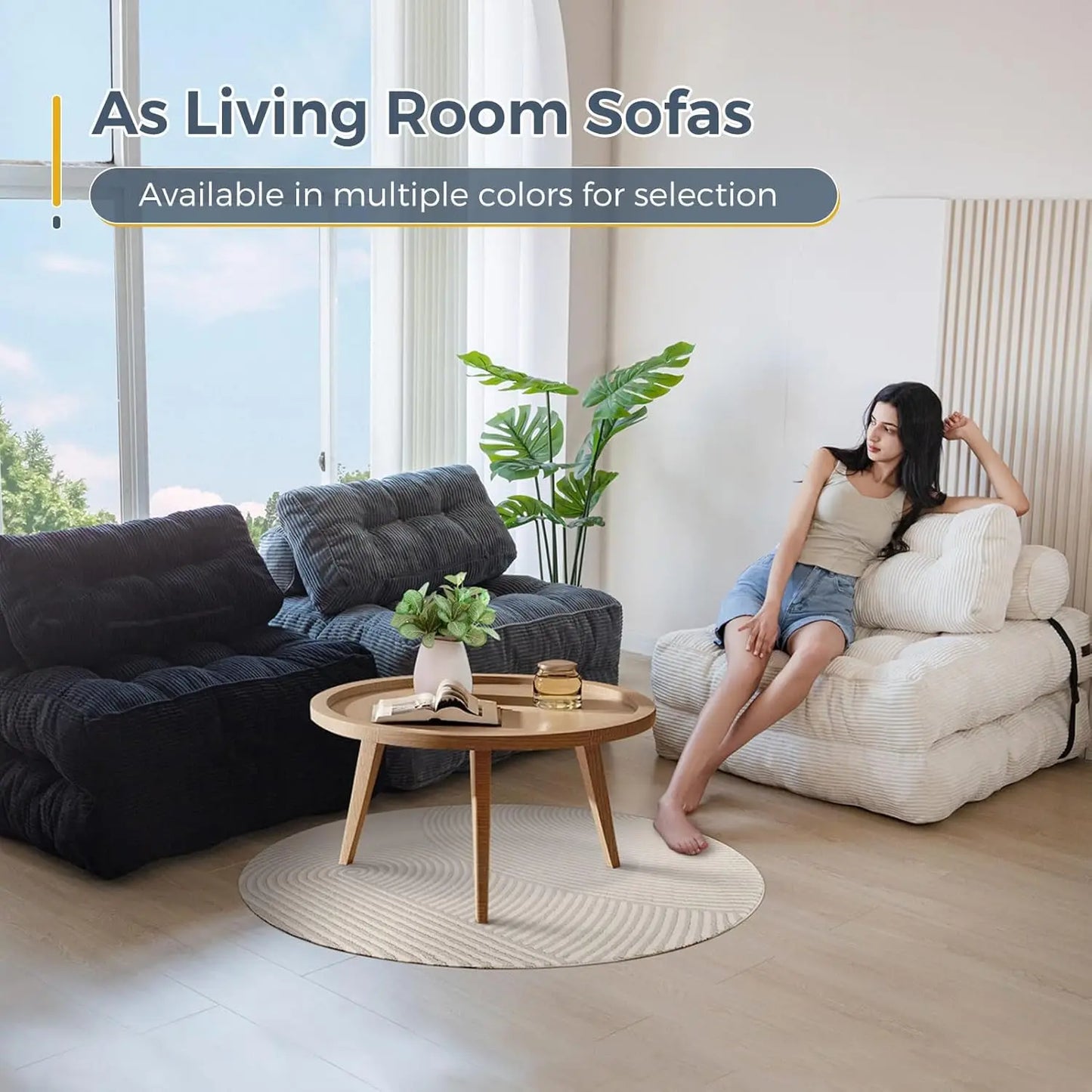 Convertible Sleeper Chair with Pillow Foldable Matress