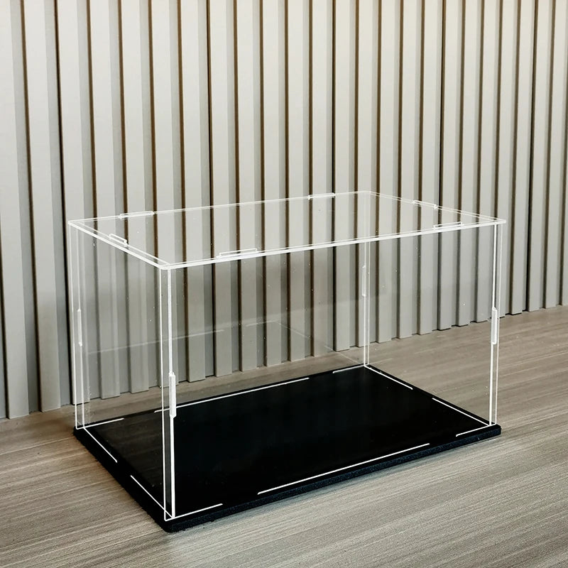 Acrylic Display Case with Black Acrylic Base.