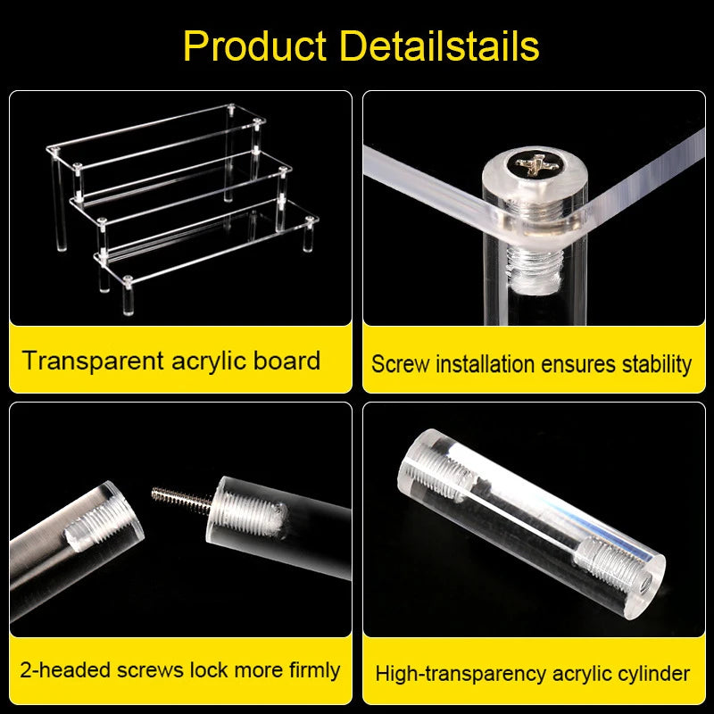 1-4 Tier Acrylic Display Stand