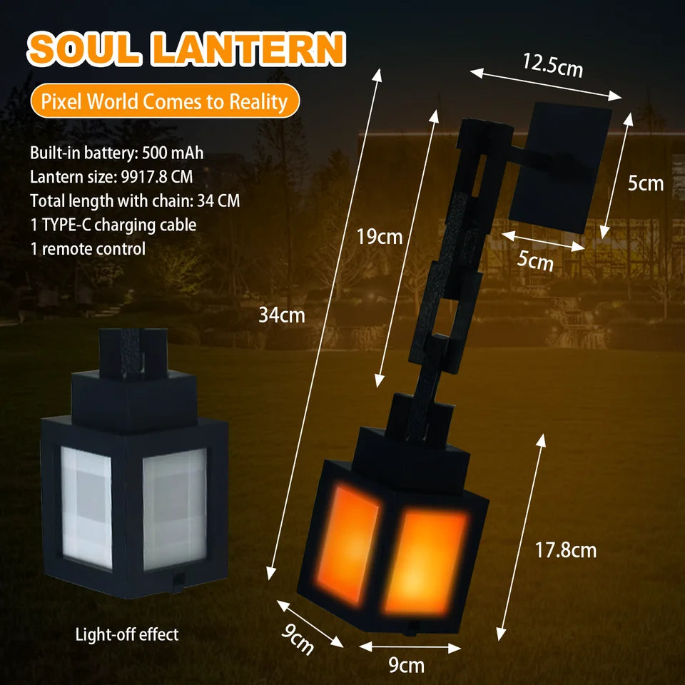 Pixel Lantern Night Light