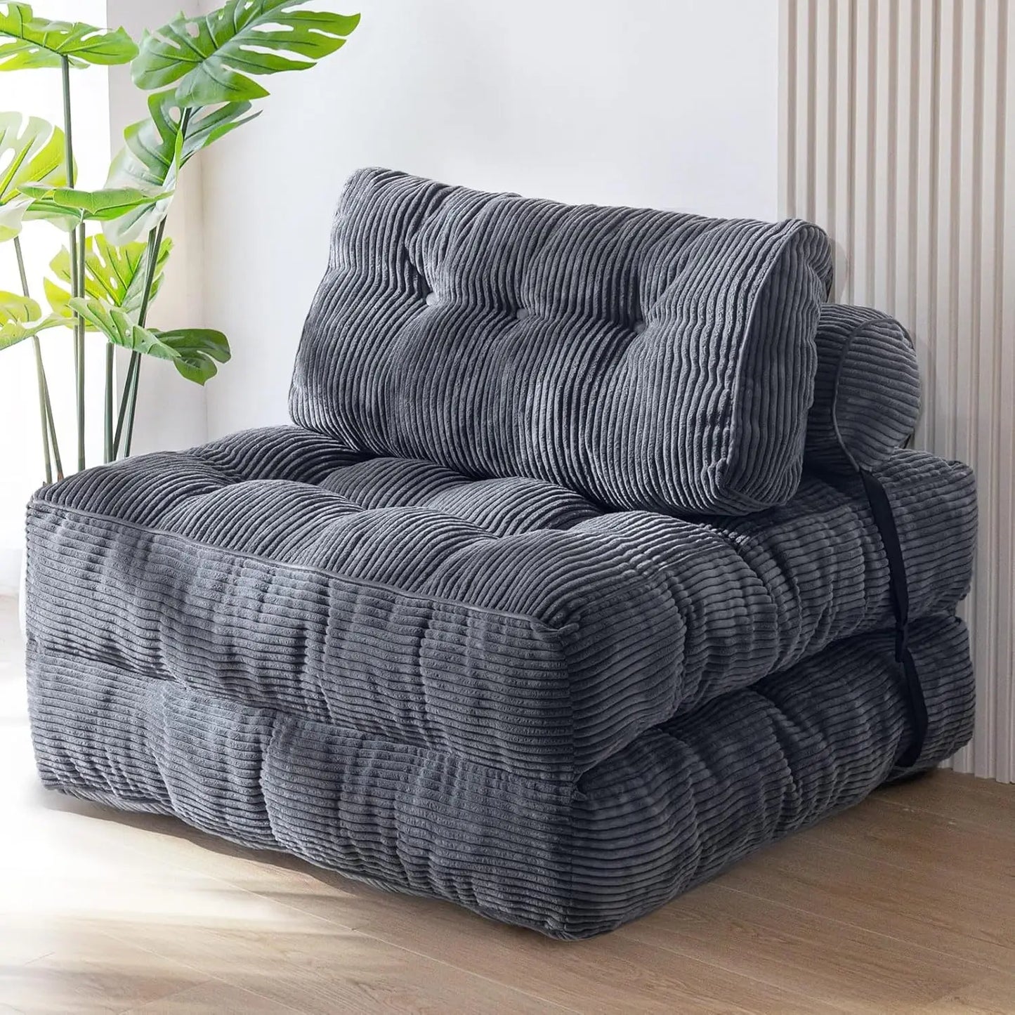 Convertible Sleeper Chair with Pillow Foldable Matress
