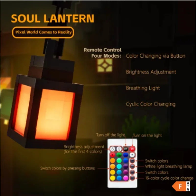 Pixel Lantern Night Light