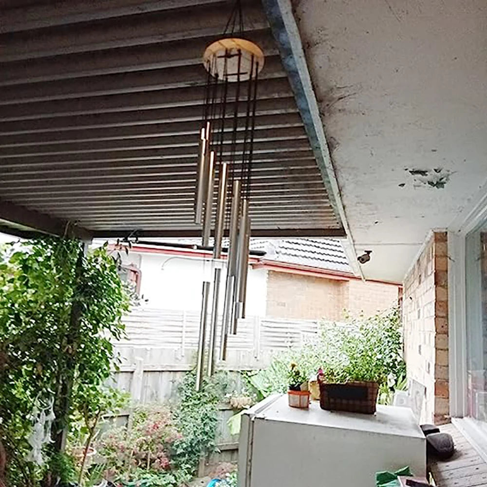 Aluminum Alloy Wind Chimes with Hook Gold/silver Bells for Outside