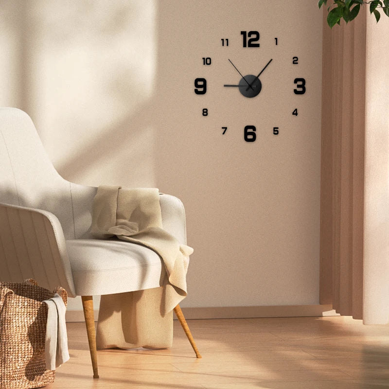Frameles Wall Clock Wall Decal