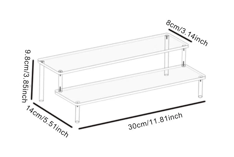 1-4 Tier Acrylic Display Stand