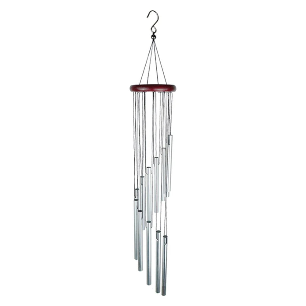 Aluminum Alloy Wind Chimes with Hook Gold/silver Bells for Outside