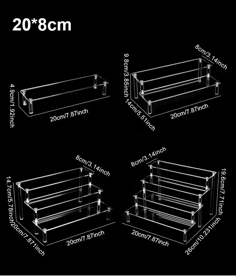 1-4 Tier Acrylic Display Stand