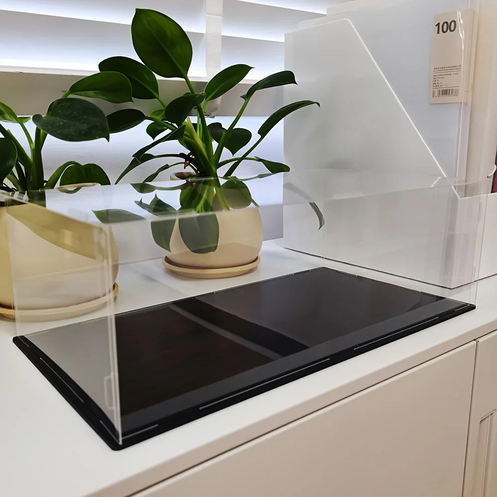 Acrylic Display Case with Black Acrylic Base.