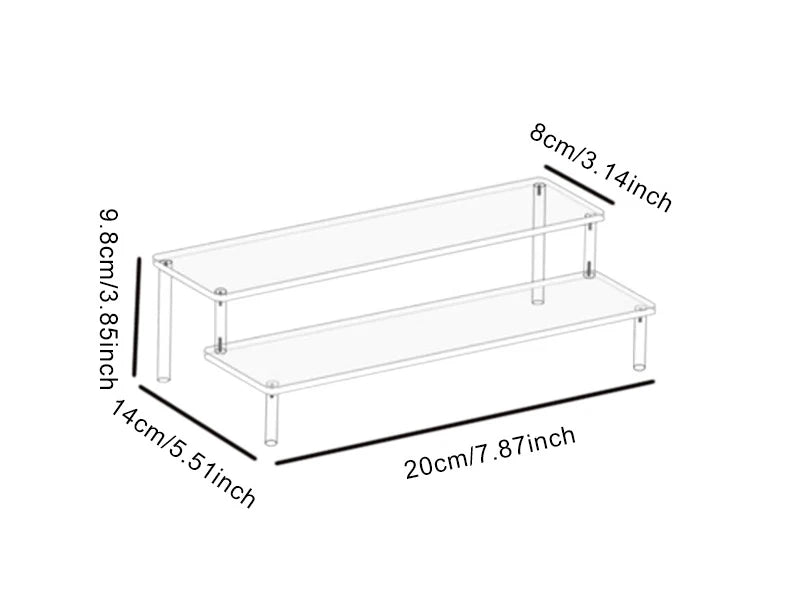 1-4 Tier Acrylic Display Stand