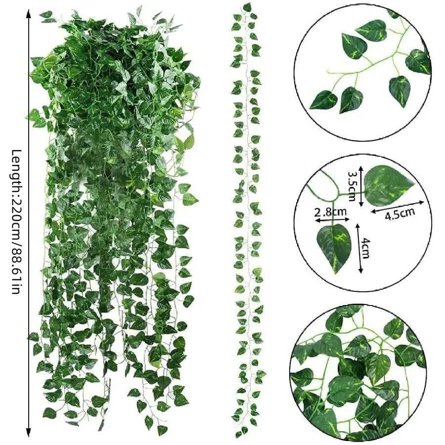 Artificial Plant Green Ivy Leaf Decor