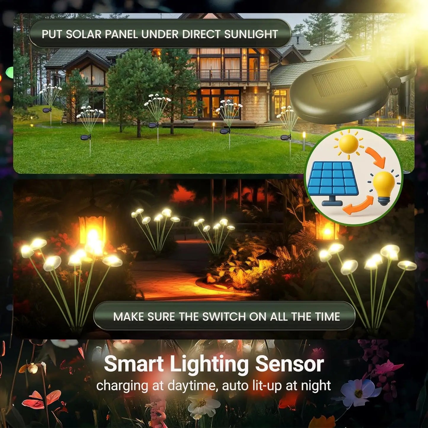 Solar Mushroom Lights Garden Lights