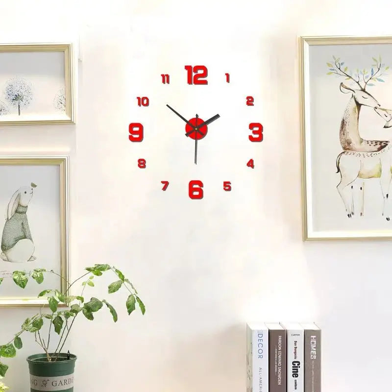 Frameles Wall Clock Wall Decal