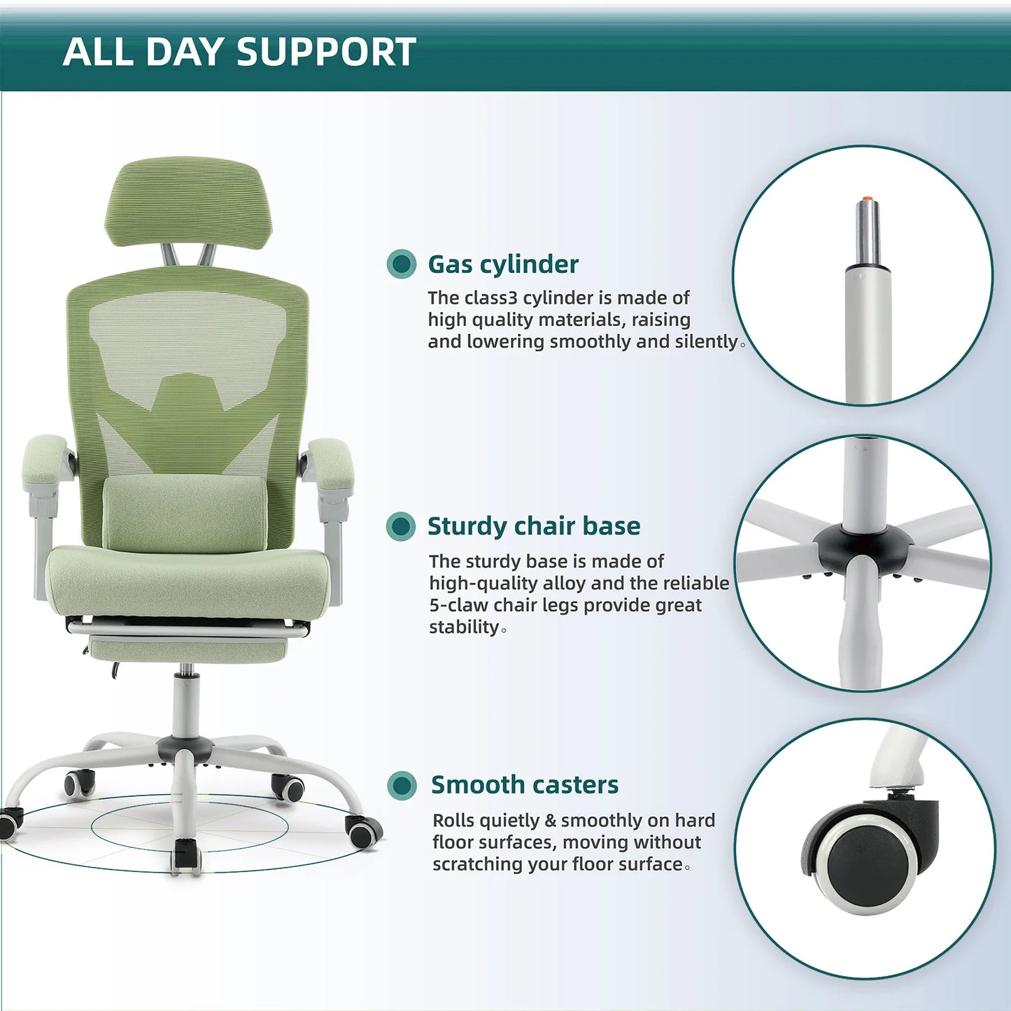 Reclining High Back Mesh Living Room Rocking Gaming Chair