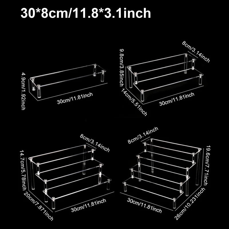 1-4 Tier Acrylic Display Stand